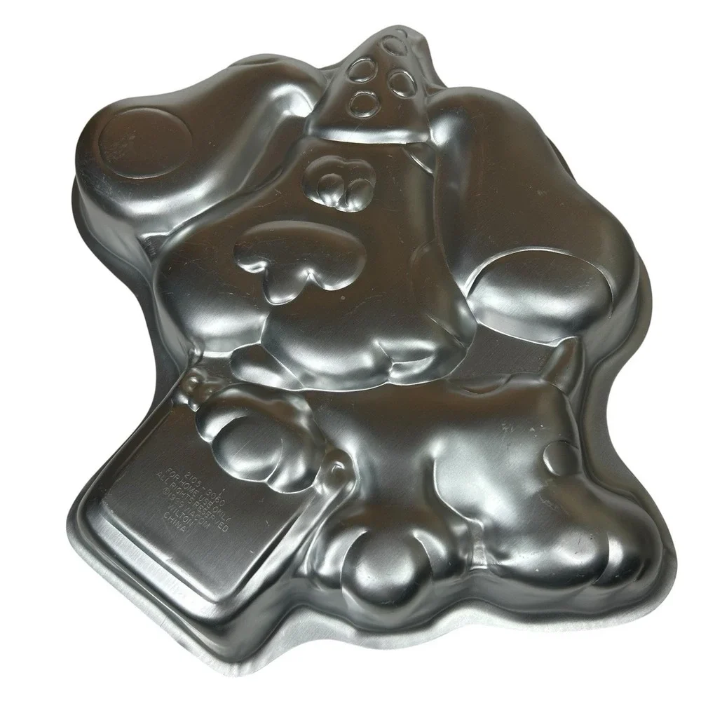 Vtg 1999 Wilton Blues Clues Dog Puppy Birthday Party Aluminum Cake Pan 2105-3060